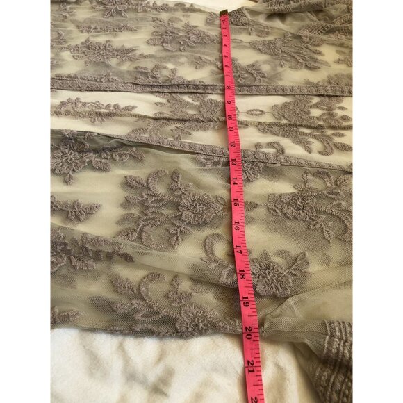 Miss Chievous Embroidered Mesh Kimono Cardigan Womens L/XL Sheer Boho Festival - Picture 6 of 7